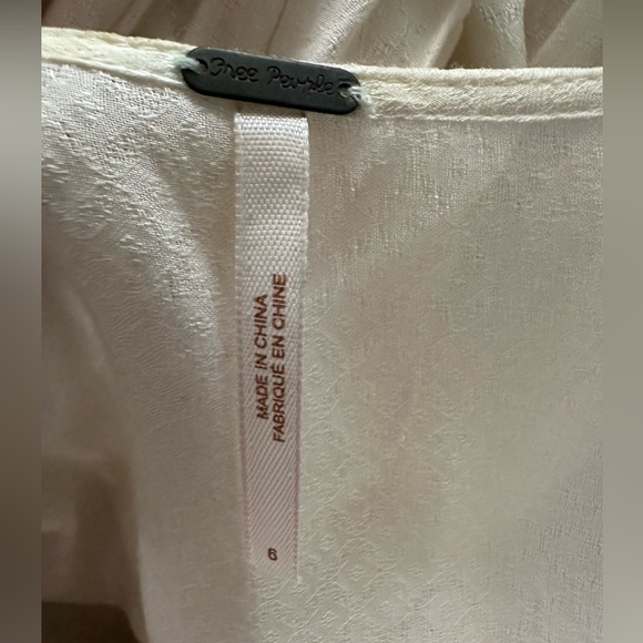 Free People Georgia lace cream and neon orange dress - Picture 7 of 9